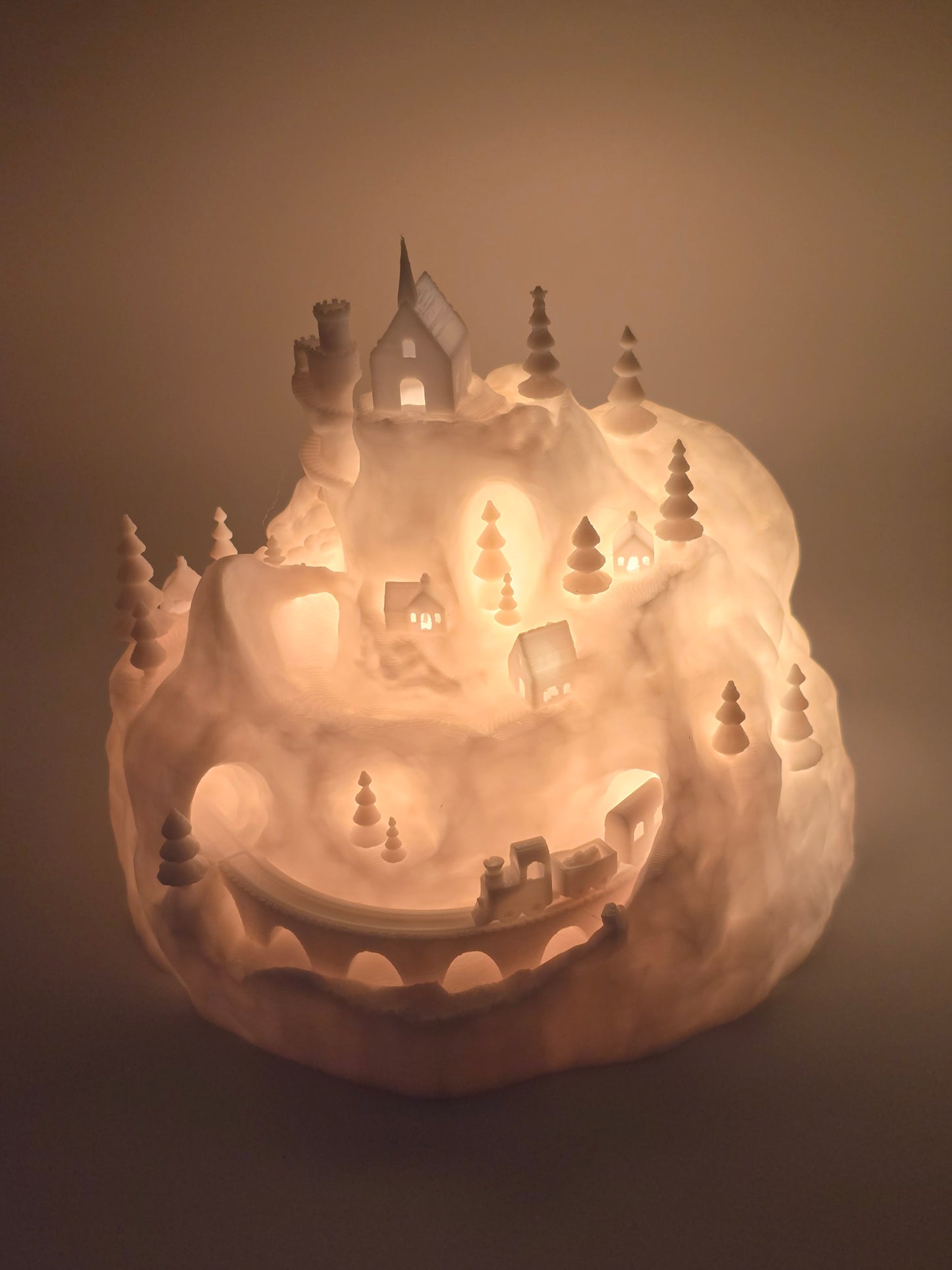 3D Print Christmas Decoration Christmas Village Illuminated Christmas Castle