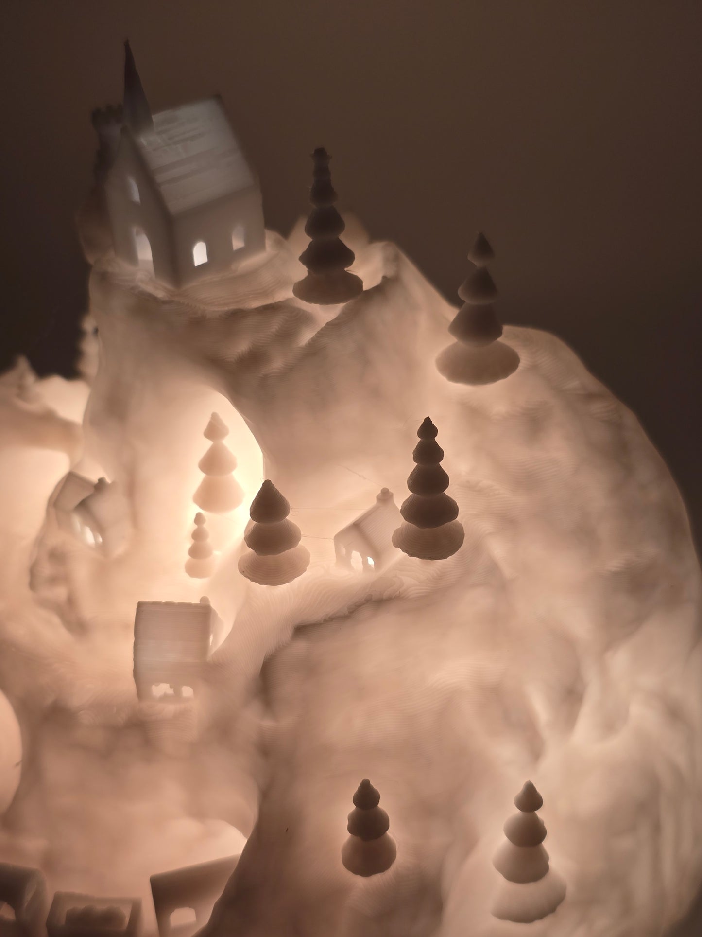 3D Print Christmas Decoration Christmas Village Illuminated Christmas Castle