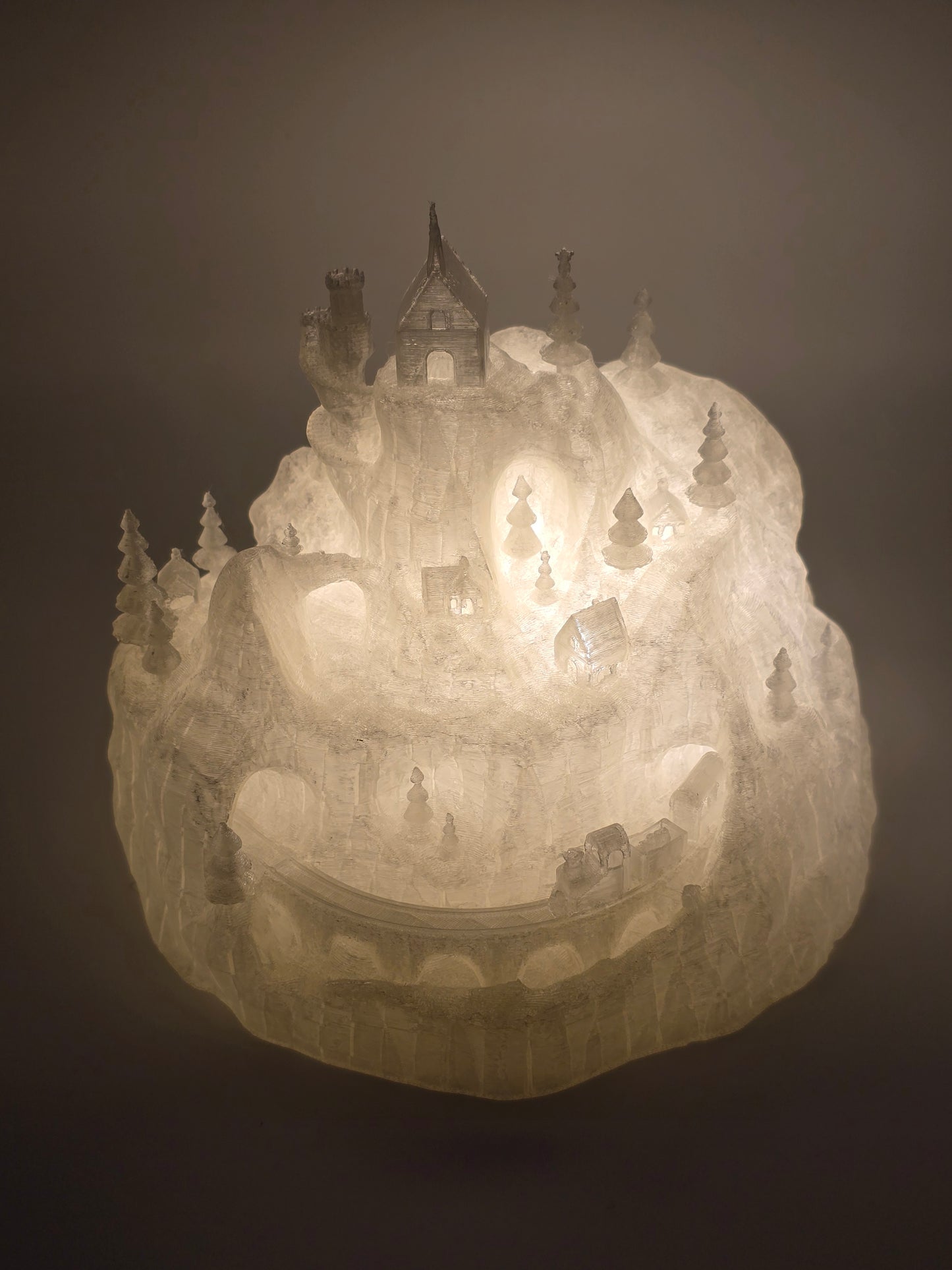 3D Print Christmas Decoration Christmas Village Illuminated Christmas Castle