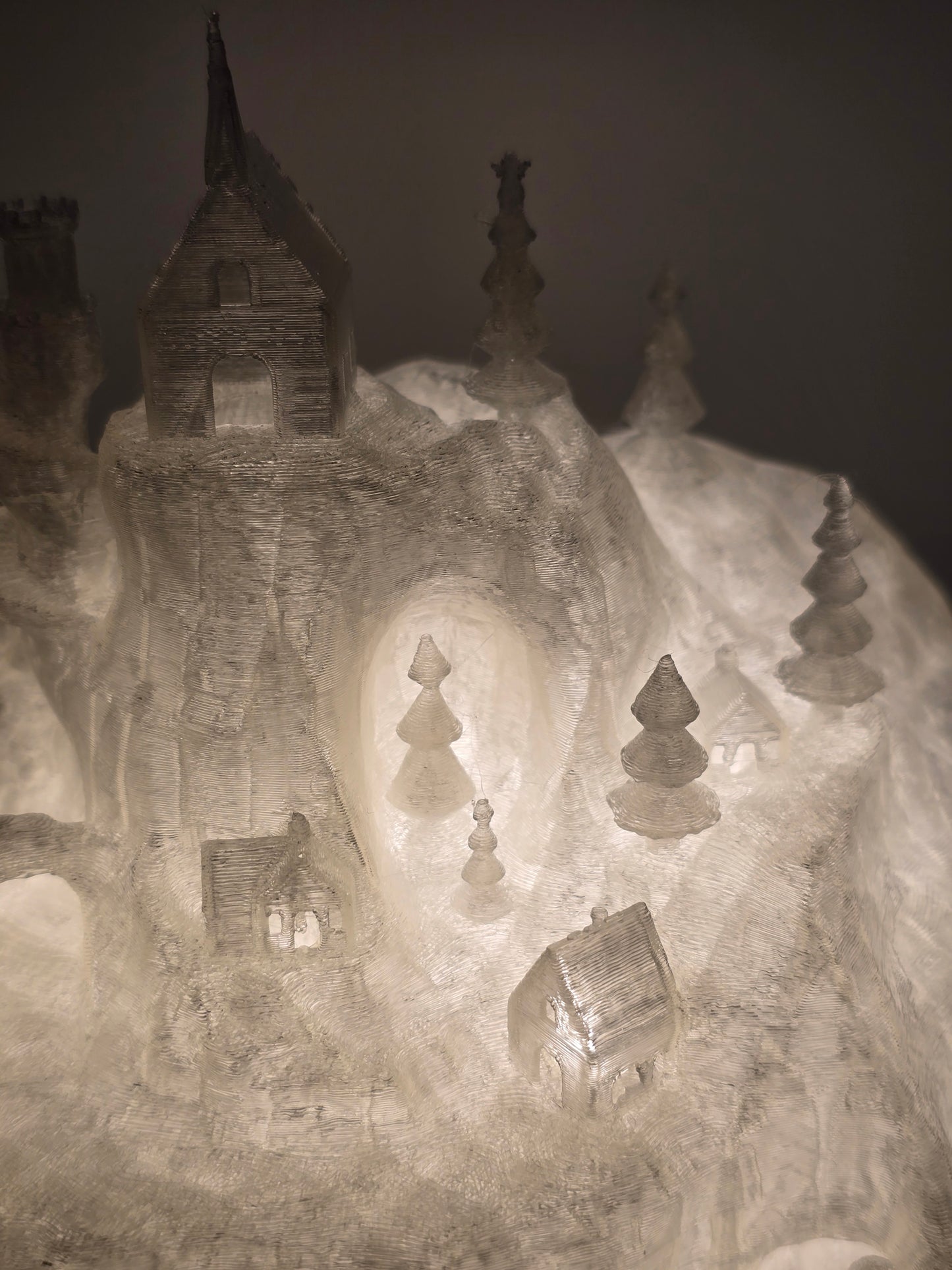 3D Print Christmas Decoration Christmas Village Illuminated Christmas Castle