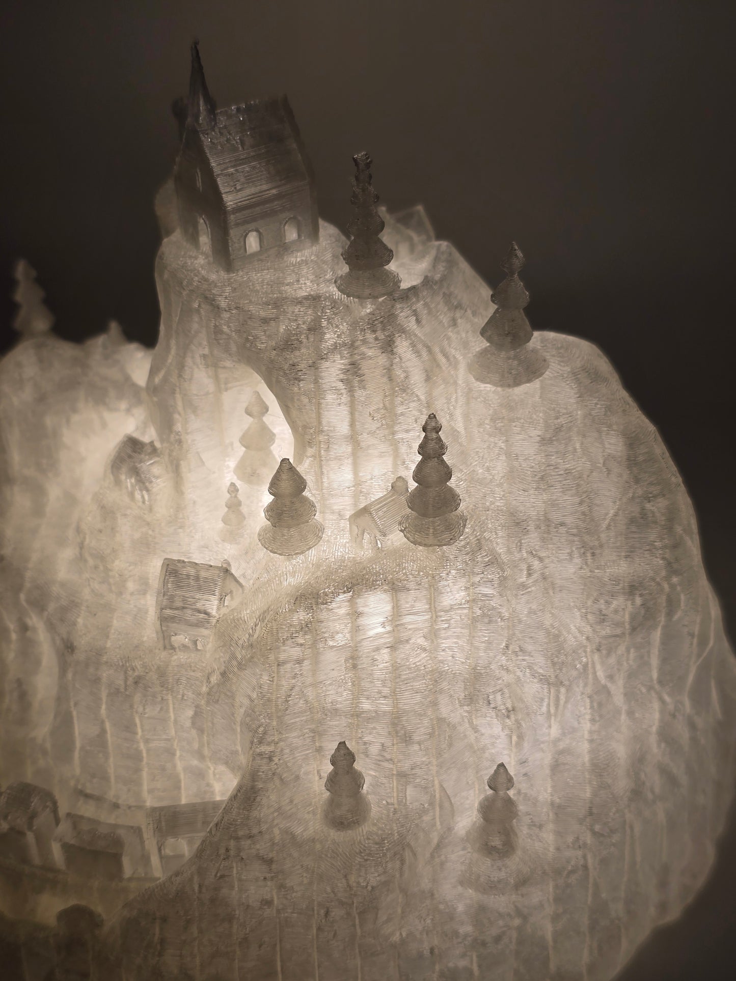 3D Print Christmas Decoration Christmas Village Illuminated Christmas Castle