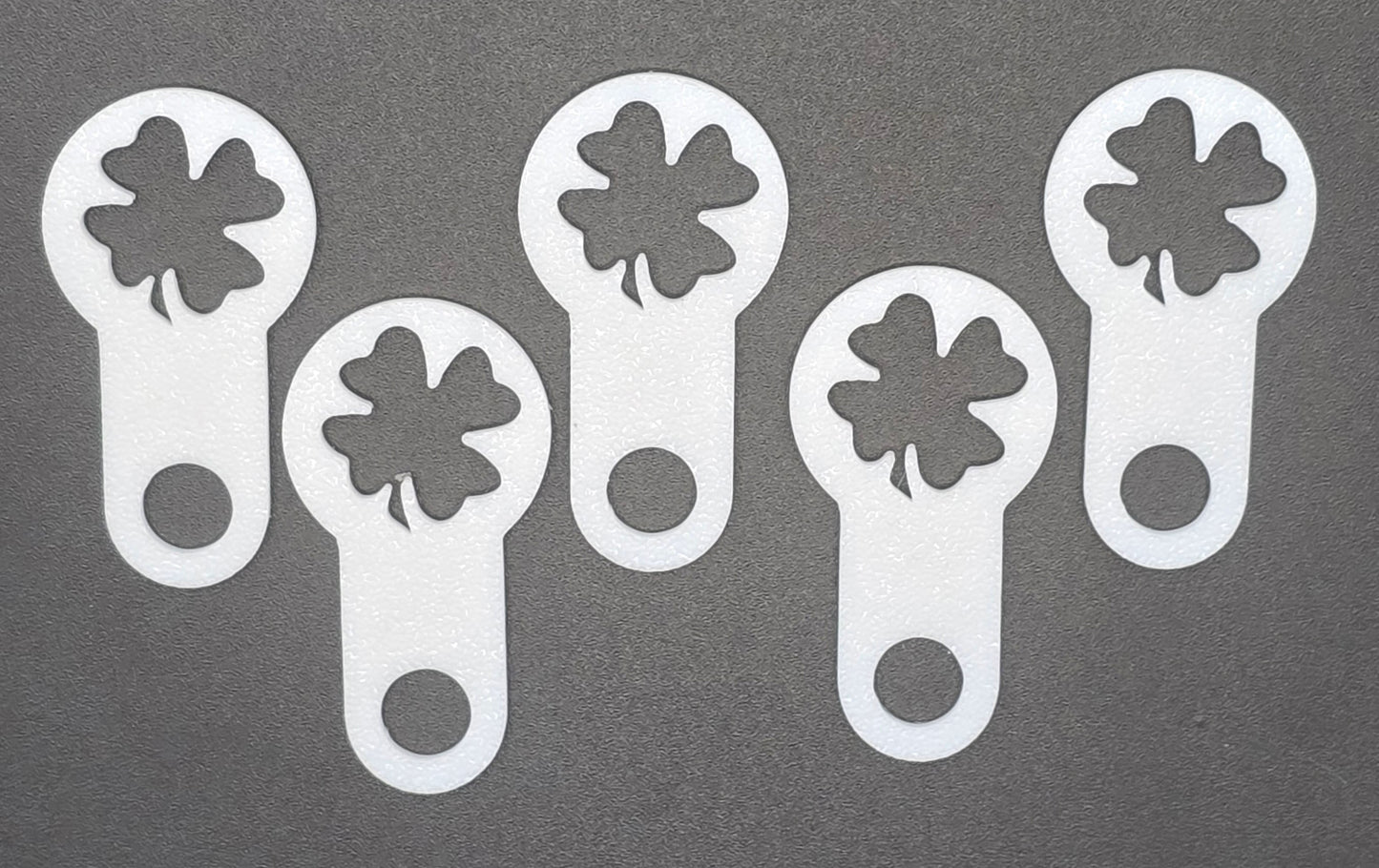5 x Einkaufswagenchip Kleeblatt