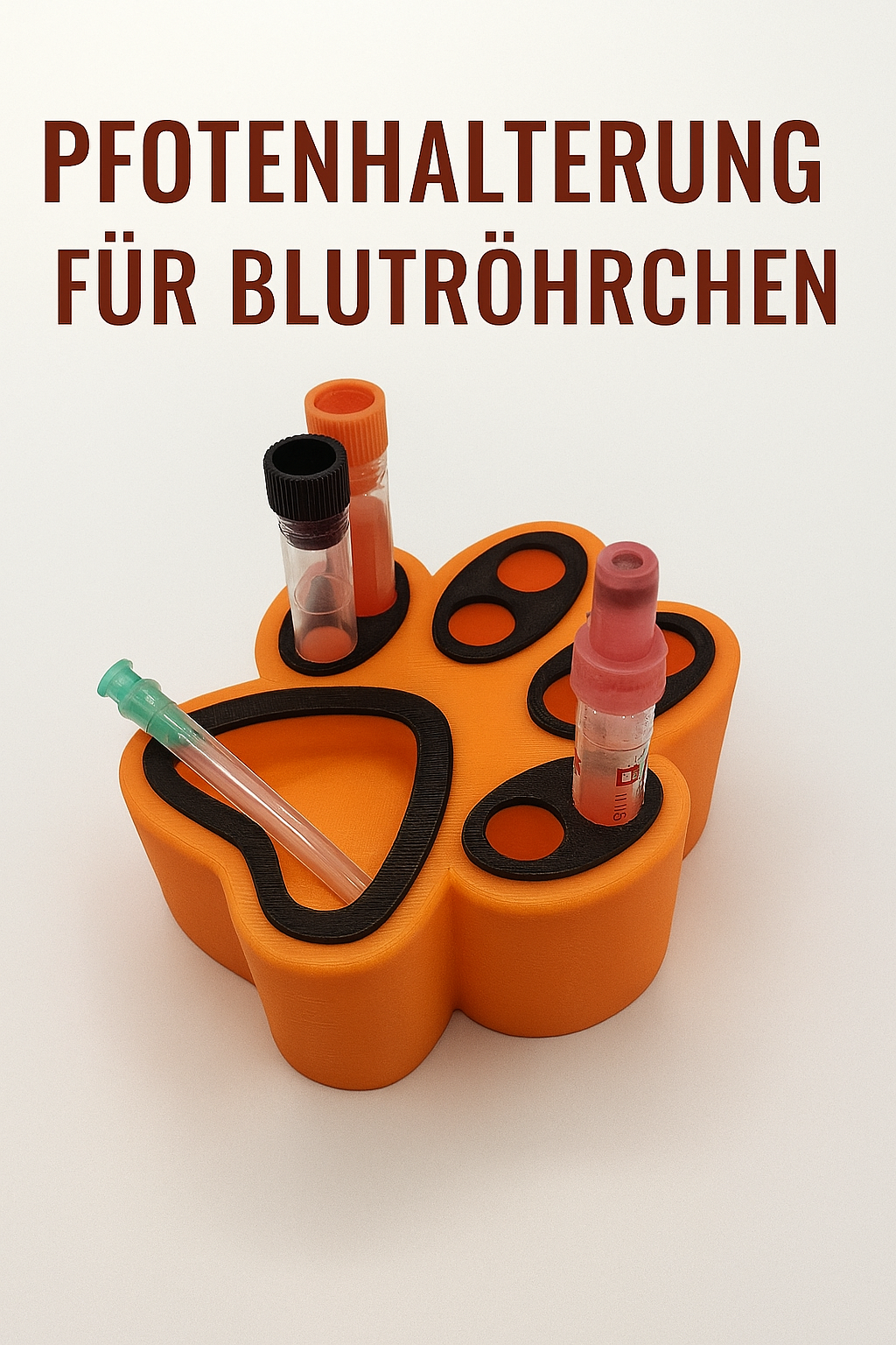 Blutröhrchenhalterung im Einsatz in der Tierarztpraxis