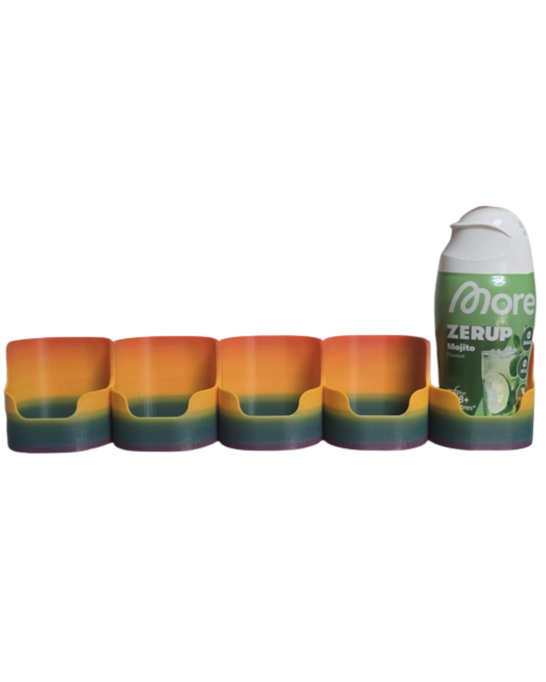 More Zerup Flaschenhalter & Sirup Regal – 1–7 Flaschen, Wand & Tür