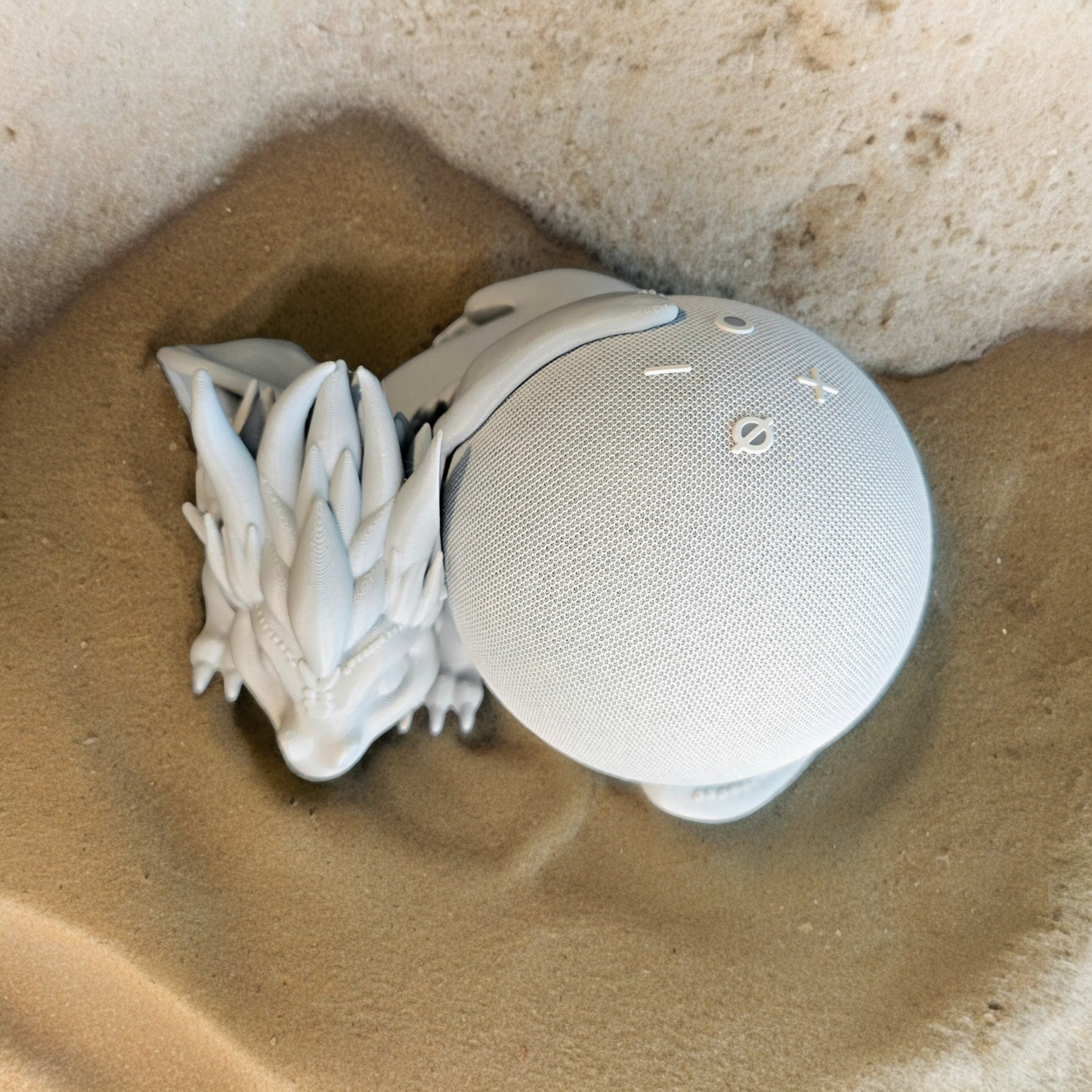 3D Printing Dragon Amazon Alexa Dot 5. Mini