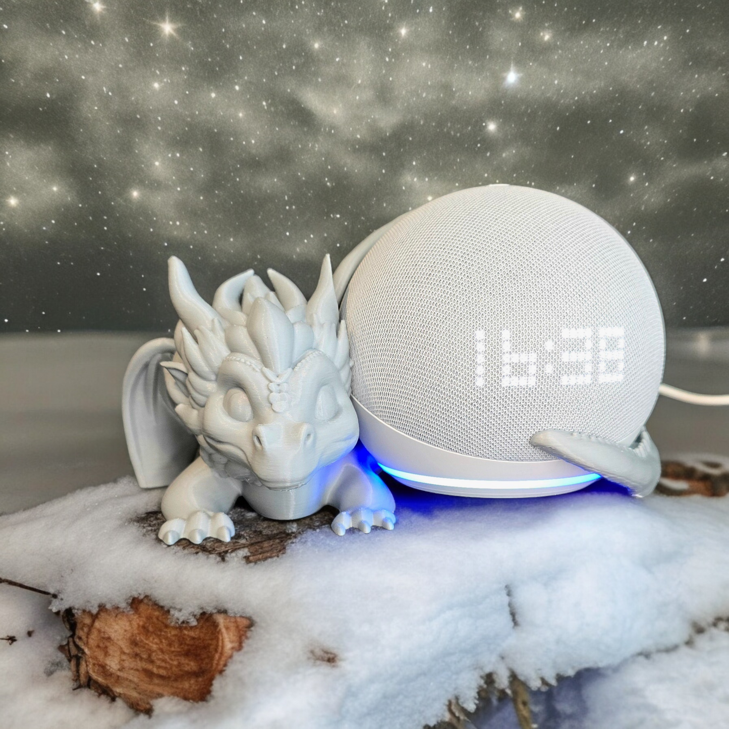 3D Printing Dragon Amazon Alexa Dot 5. Mini