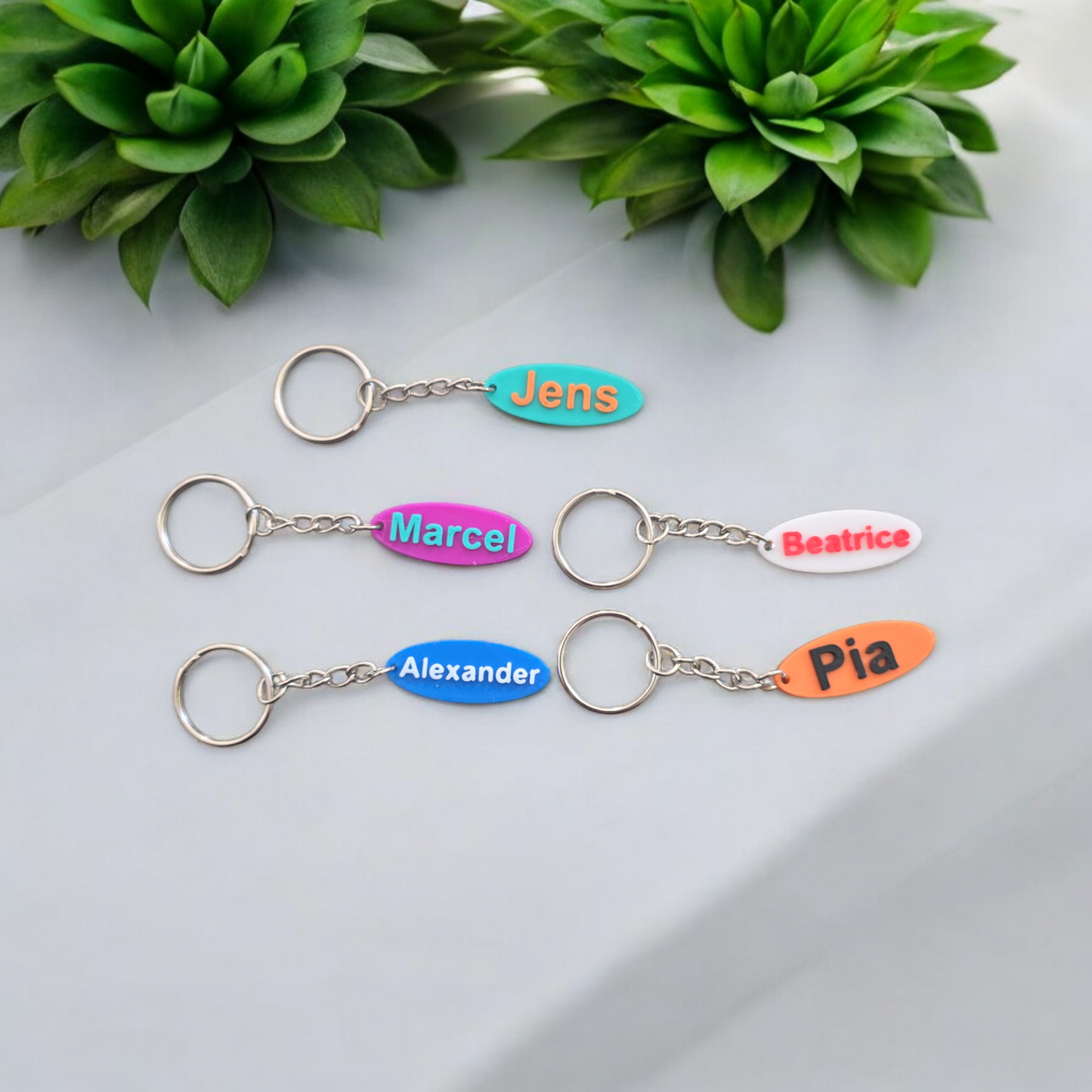3D Printing Personalized Keychain Oval