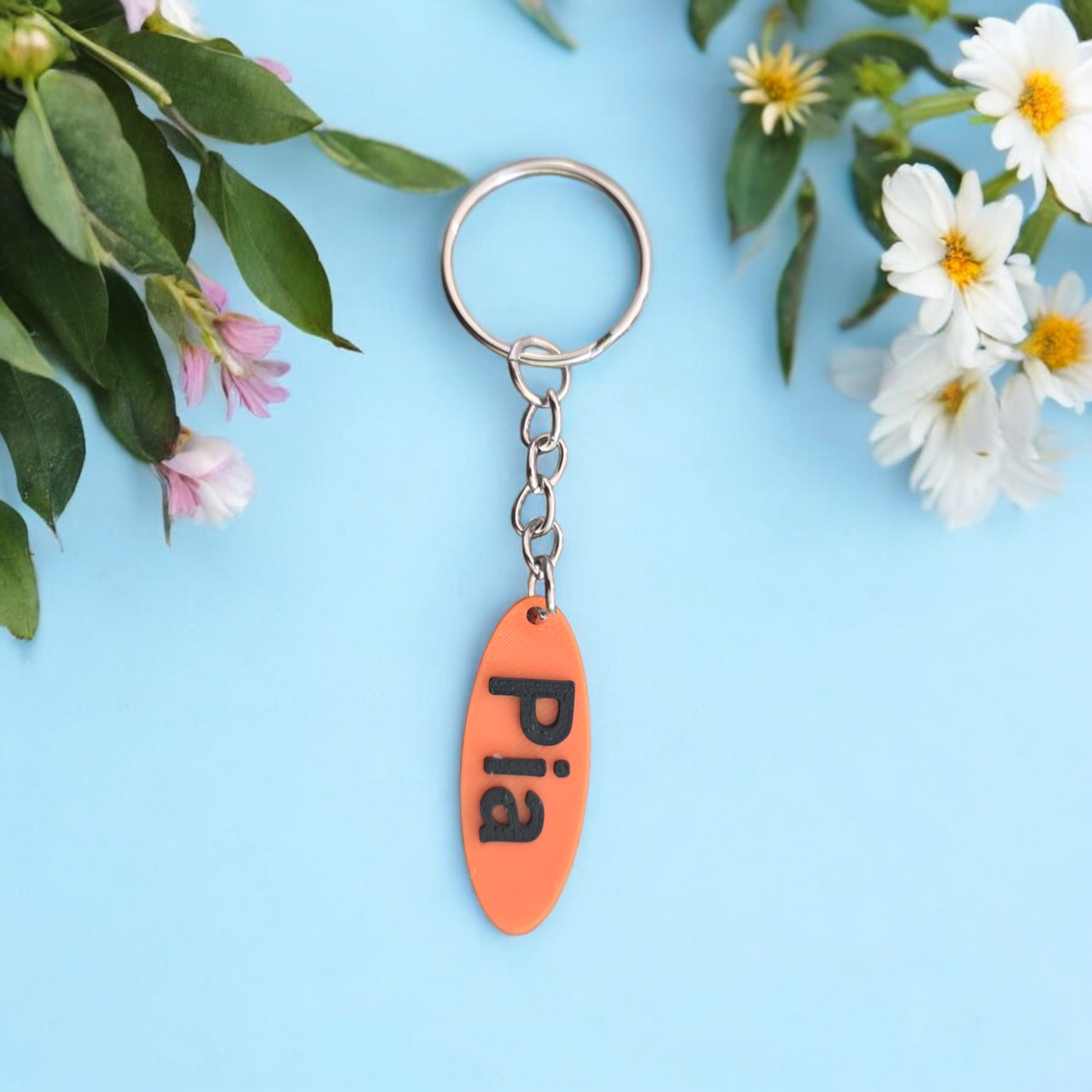 3D Printing Personalized Keychain Oval