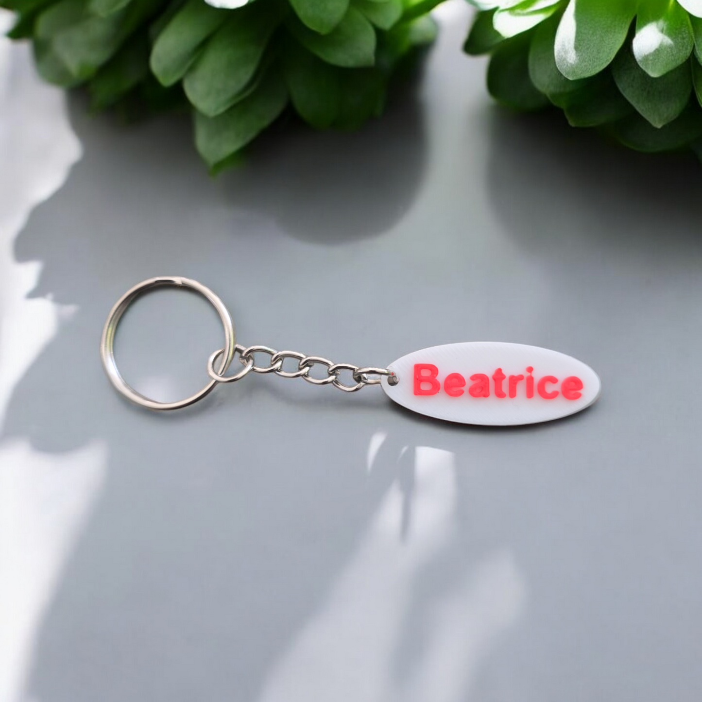3D Printing Personalized Keychain Oval