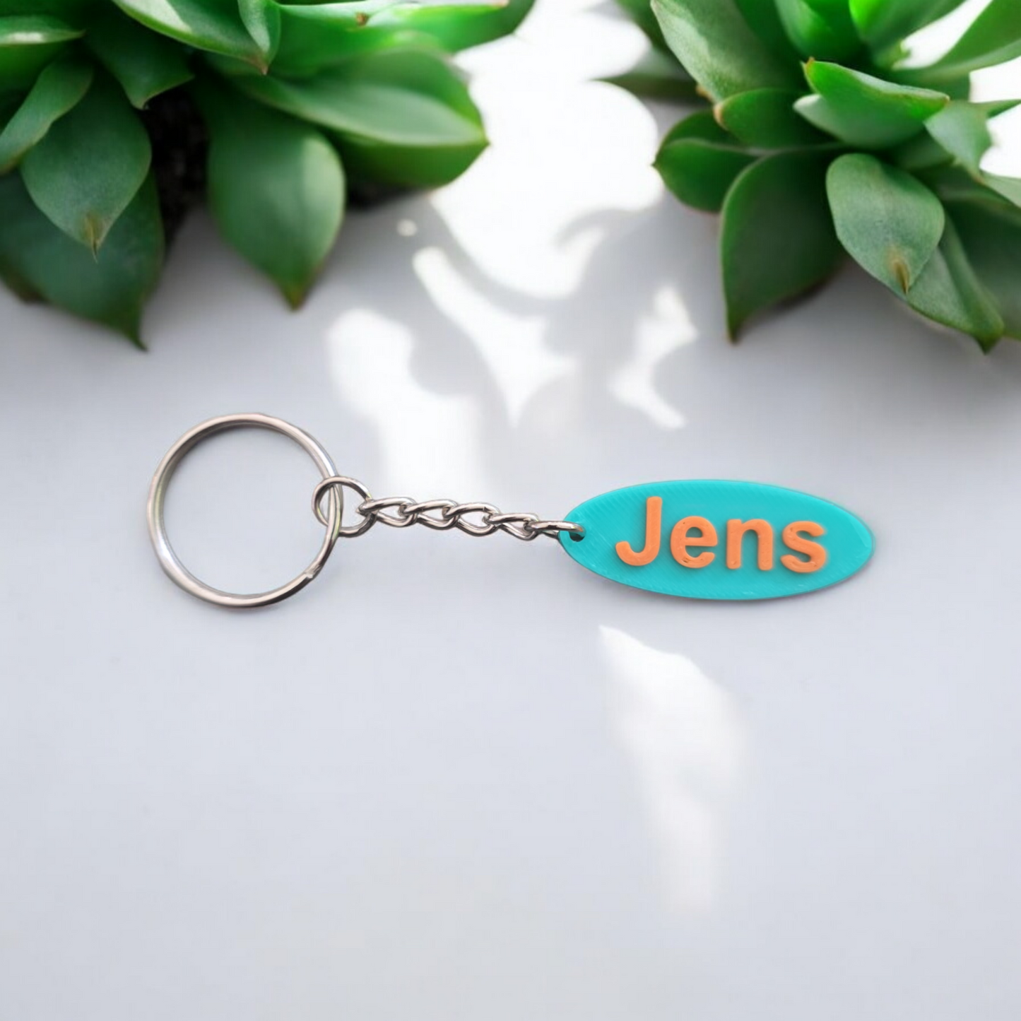 3D Printing Personalized Keychain Oval
