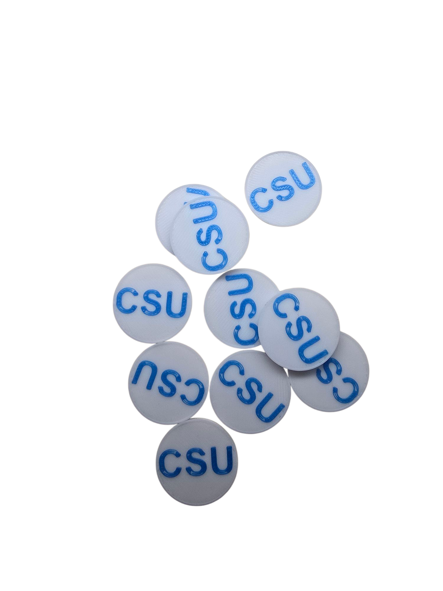 Einkaufschip CSU – Politischer Einkaufswagenchip im Design der Christlich-Sozialen Union