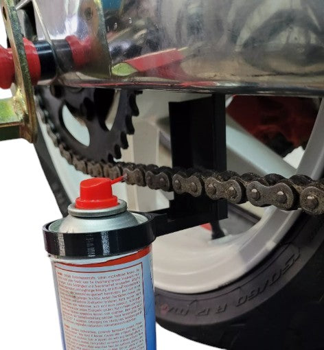 Kettenspray Sprühaufsatz Spritzschutz Sprühhilfe Sprayer Kette Motorrad