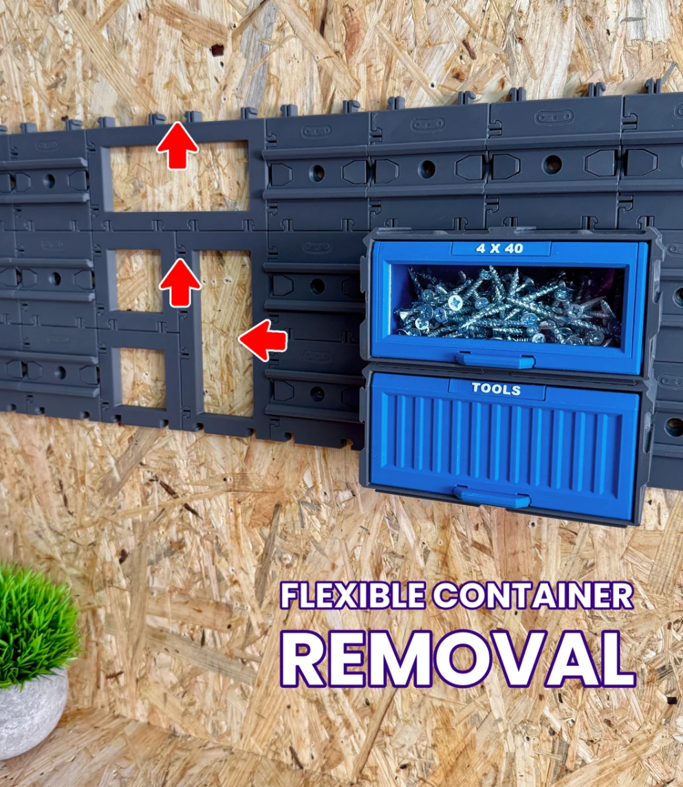 Modularer Lückenfüller für Aufbewahrungsboxen – Erweiterungselement für nahtlose Verbindung