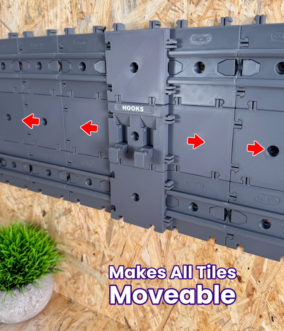 Modularer Lückenfüller für Aufbewahrungsboxen – Erweiterungselement für nahtlose Verbindung