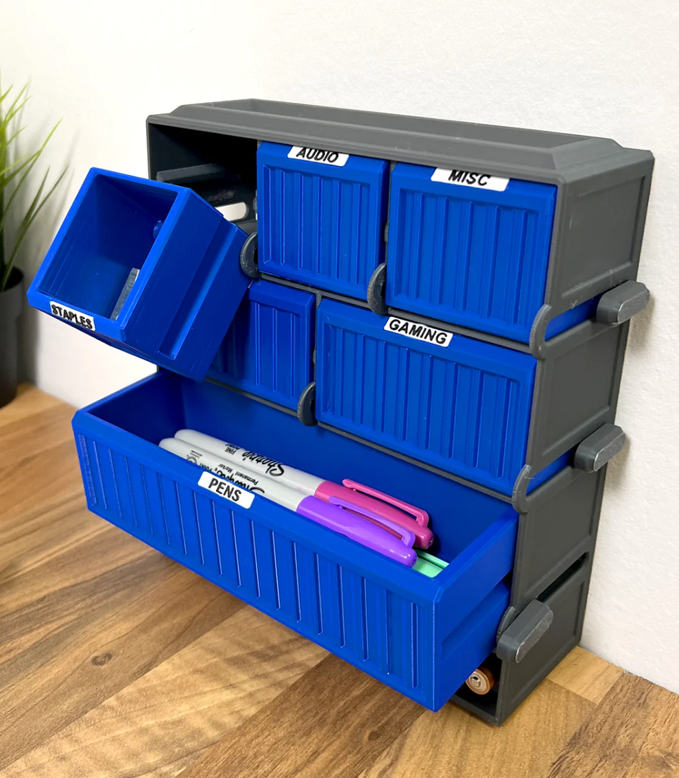 Große modulare Aufbewahrungsbox – passend für 3×1x1, 2×2x1, 1×3x1 Boxen + Bits