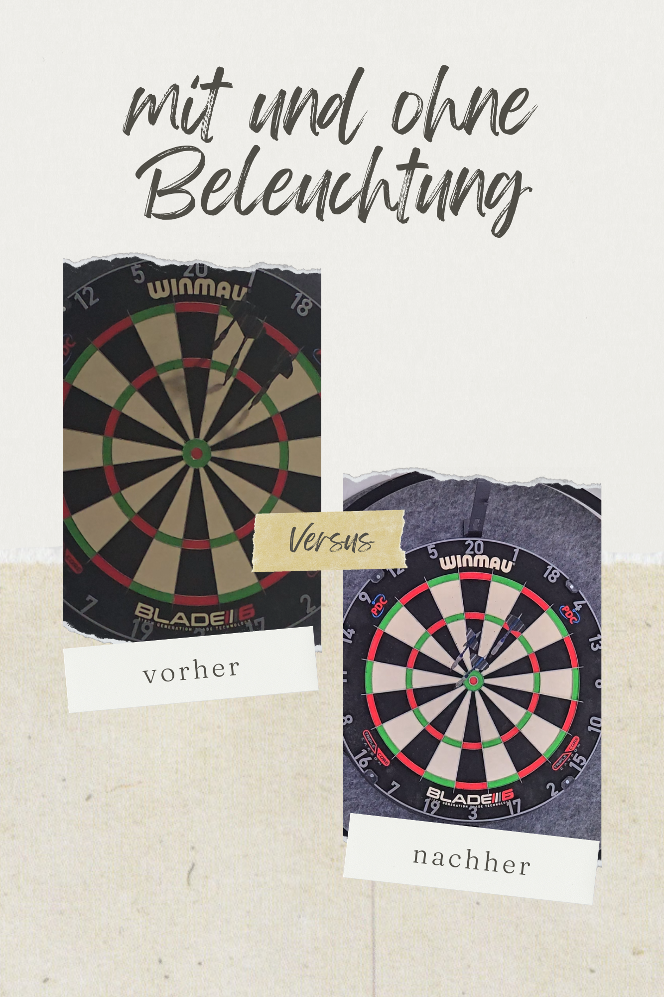 Dartscheiben Beleuchtung 180° – Perfekte Ausleuchtung für dein Dartboard