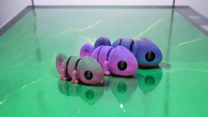 Mini Tiere flexibel 3D Druck – Gelenkiges Fidget Spielzeug (7,5 cm)