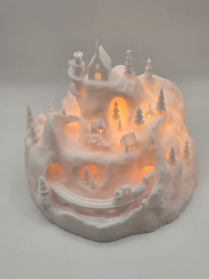 3D Print Christmas Decoration Christmas Village Illuminated Christmas Castle
