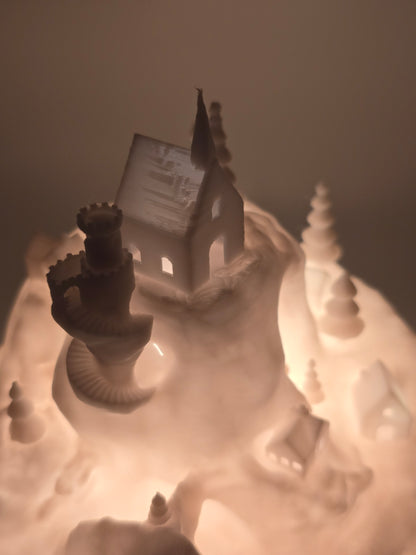 3D Print Christmas Decoration Christmas Village Illuminated Christmas Castle