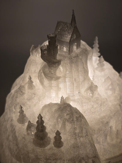 3D Print Christmas Decoration Christmas Village Illuminated Christmas Castle