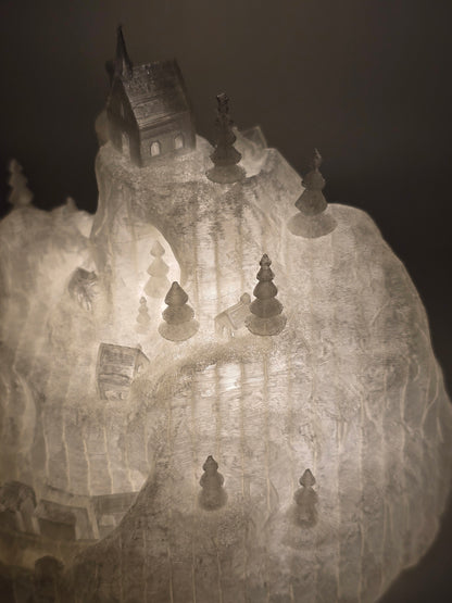 3D Print Christmas Decoration Christmas Village Illuminated Christmas Castle