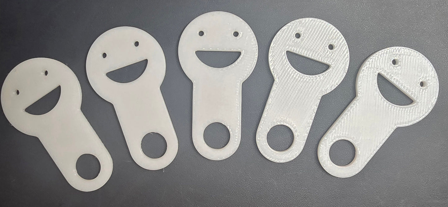 Impression 3D 5 x jeton de panier d'achat feuille de trèfle