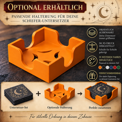 Schieferuntersetzer 4er Set – 4 Motive frei wählbar