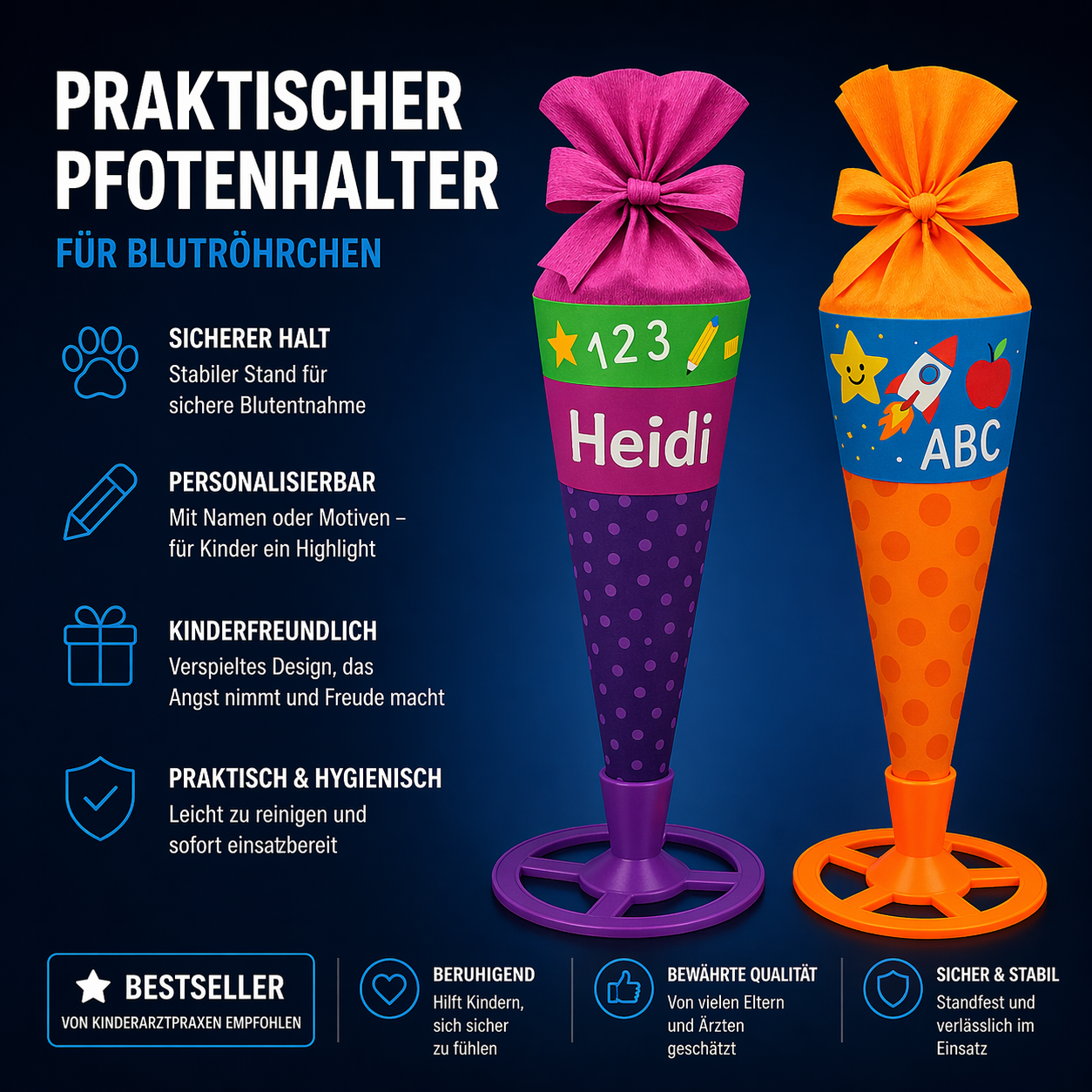 Schultütenständer bis 75 cm dekorativ Einschulung kleine Schultüte