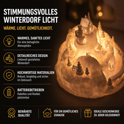 Beleuchtetes Weihnachtsschloss Weihnachtsdorf Deko LED Innenbereich