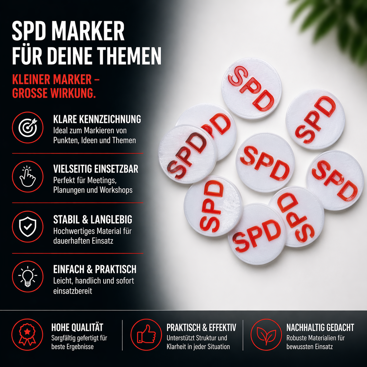 Einkaufswagenchip SPD wiederverwendbar Ersatz Münze Schlüsselbund