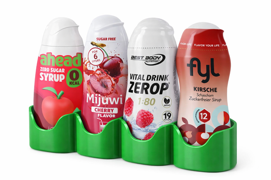 Fyl, BestBody, Mijuwi, AHead Halterung – Flaschenhalter für 3 bis 20 Sirupflaschen