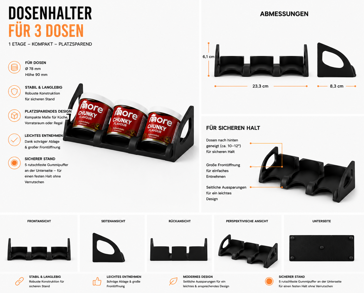 Dosenhalter für 90g Flavor-Dosen | 8 Varianten für maximale Ordnung