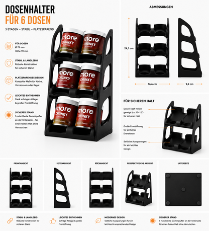 Dosenhalter für 90g Flavor-Dosen | 8 Varianten für maximale Ordnung
