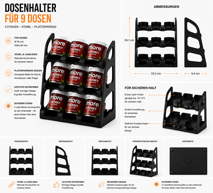 Dosenhalter für 90g Flavor-Dosen | 8 Varianten für maximale Ordnung