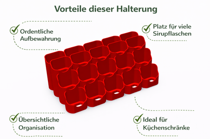 Sirup Flaschenhalter für IronMaxx, BodyLab & Co. (3–20 Flaschen)