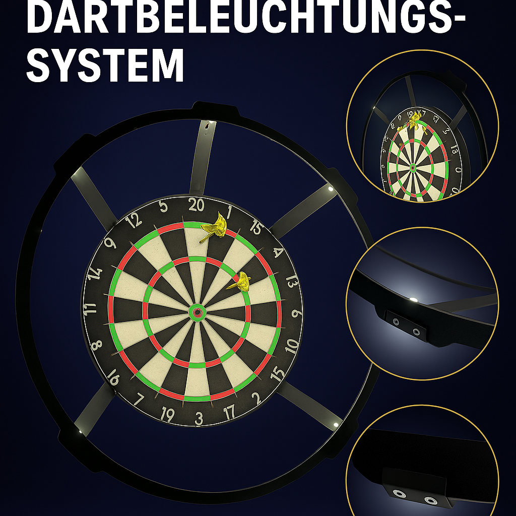 3D printed dartboard lighting
