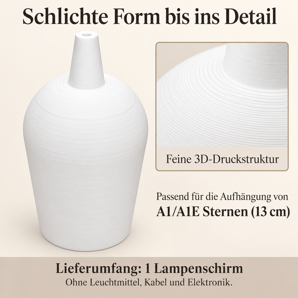 Lampenschirme für Weihnachtsstern A1/A1E – Formen aus PLA