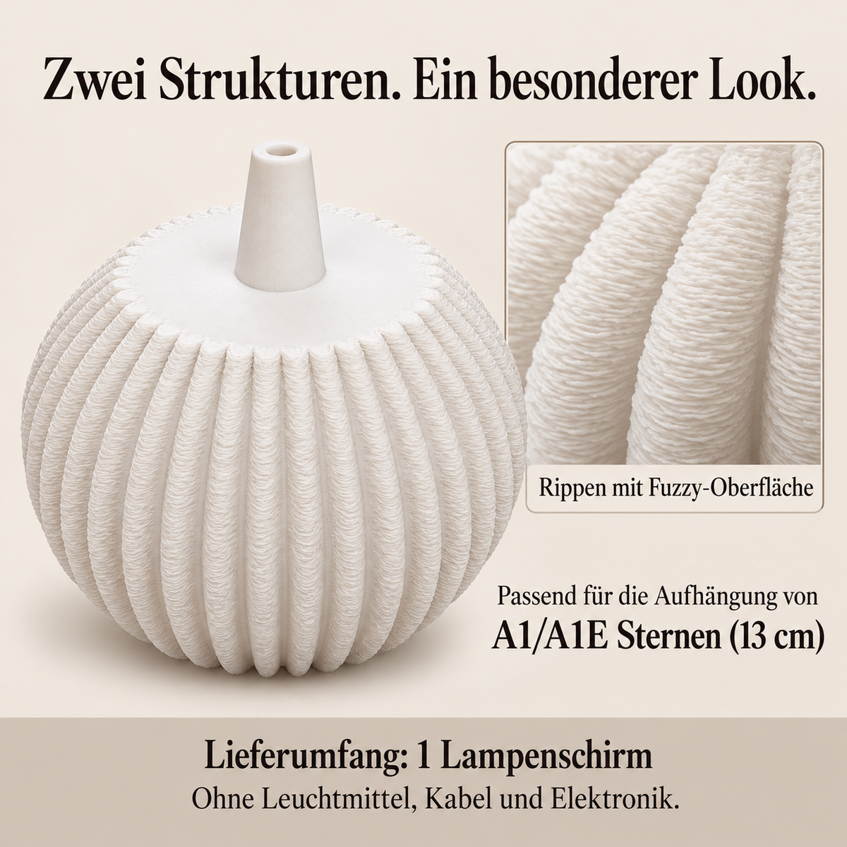 Lampenschirme für Weihnachtsstern A1/A1E – Formen aus PLA