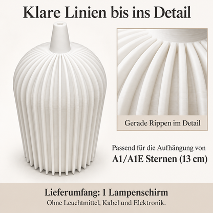Lampenschirme für Weihnachtsstern A1/A1E – Formen aus PLA