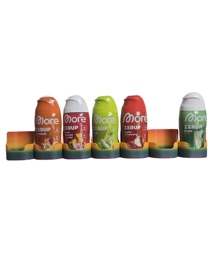 More Zerup Flaschenhalter & Sirup Regal – 1–7 Flaschen, Wand & Tür