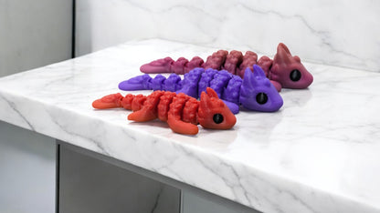 Mini Tiere flexibel 3D Druck – Gelenkiges Fidget Spielzeug (7,5 cm)