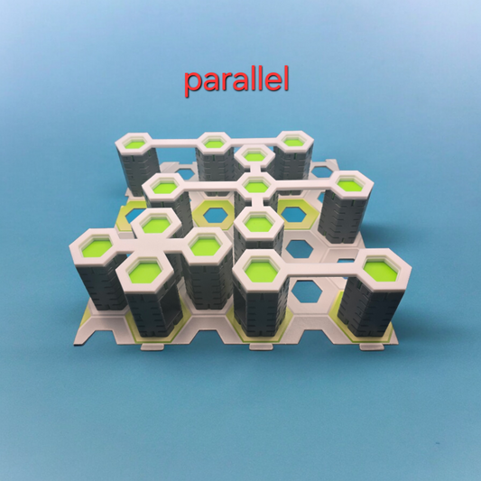 3D Druck Gravitrax Kompatibles Balkonset parallel