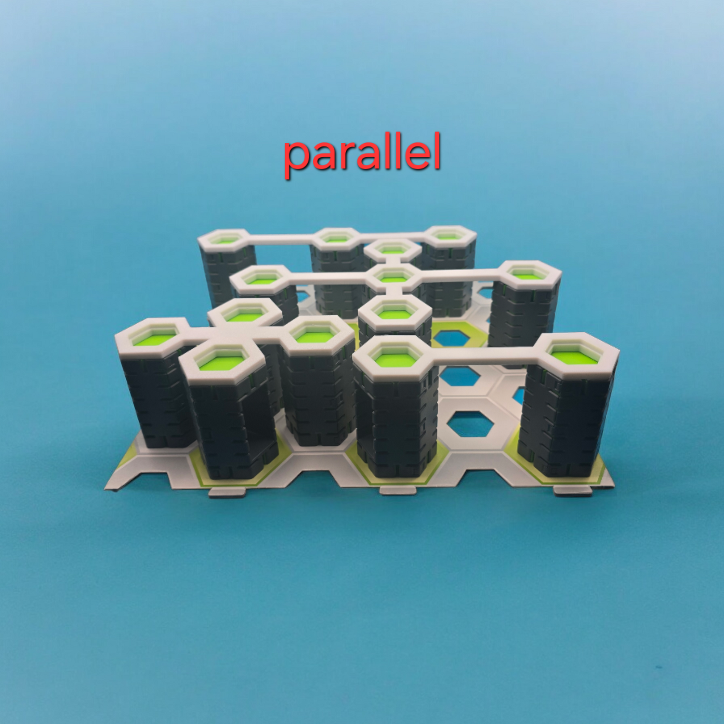 3D Druck Gravitrax Kompatibles Balkonset parallel