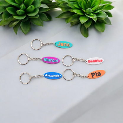 3D Printing Personalized Keychain Oval