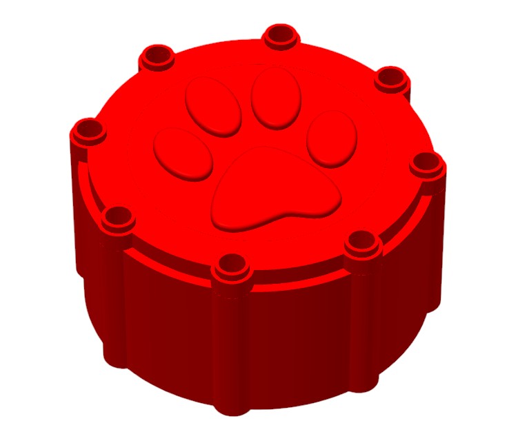 Pfotenhalterung Blutröhrchen – Hunde & Katzenform | PETG | Für Tierärzte & Kliniken