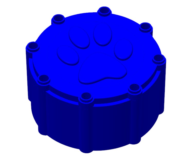 Pfotenhalterung Blutröhrchen – Hunde & Katzenform | PETG | Für Tierärzte & Kliniken