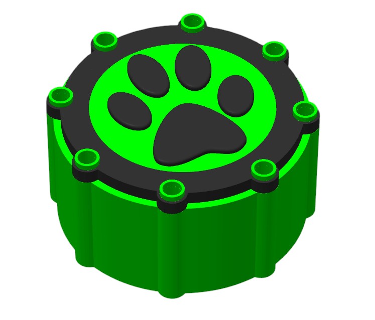 Pfotenhalterung Blutröhrchen – Hunde & Katzenform | PETG | Für Tierärzte & Kliniken