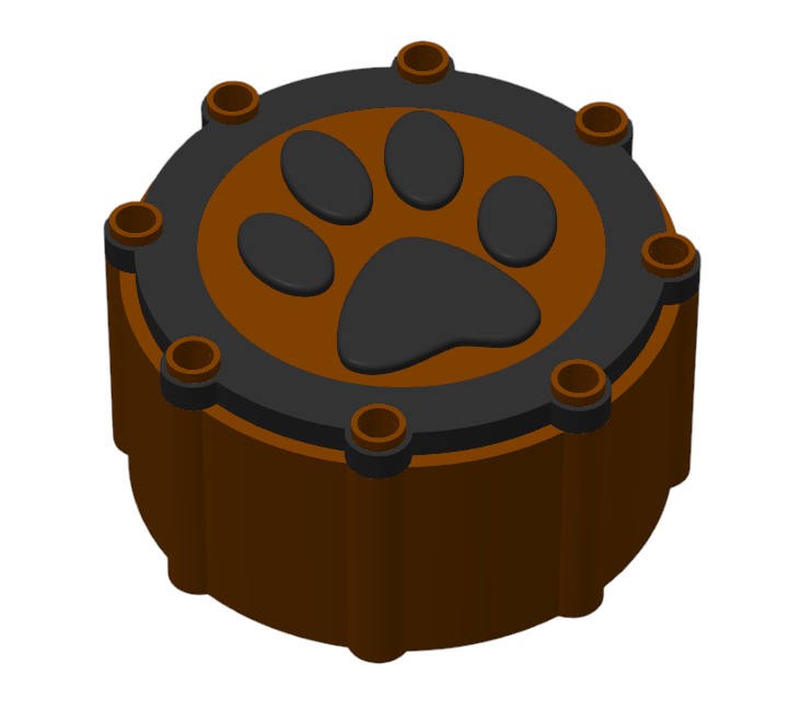 Pfotenhalterung Blutröhrchen – Hunde & Katzenform | PETG | Für Tierärzte & Kliniken