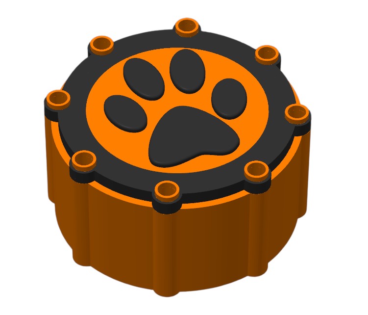 Pfotenhalterung Blutröhrchen – Hunde & Katzenform | PETG | Für Tierärzte & Kliniken