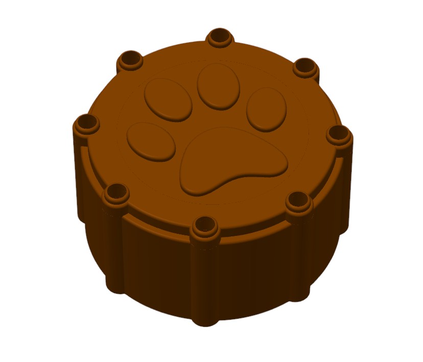 Pfotenhalterung Blutröhrchen – Hunde & Katzenform | PETG | Für Tierärzte & Kliniken